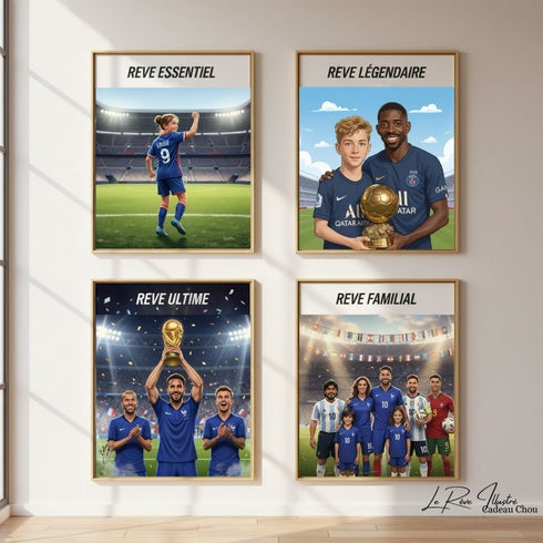 Portrait Magique – Le Rêve Illustré™ – Spécial Fans de Foot